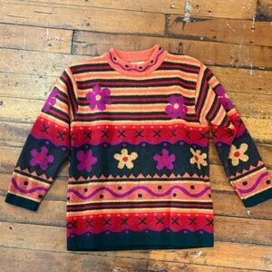 Vintage 70/80s made in Italy mix pattern sweater
